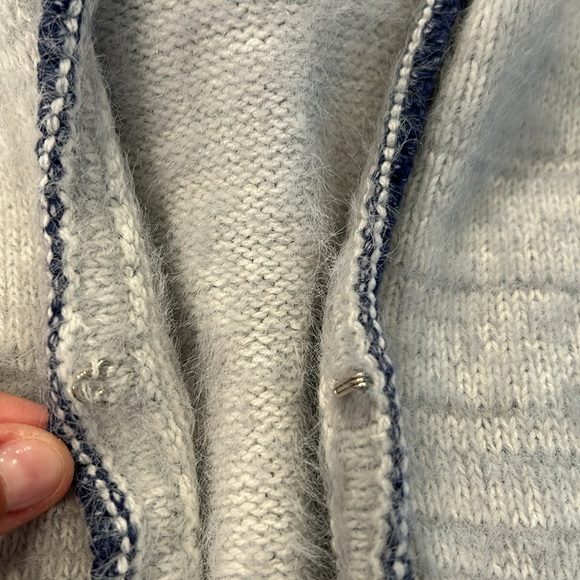 FATE Siana Stitch Detailed Hooded Open Cardigan Sweater size Large - Picture 7 of 8